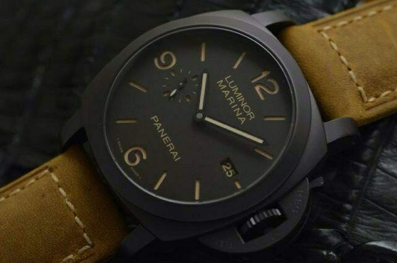 Panerai PAM386 M V6F 1:1 Best Edition on Brown Asso Strap P9000