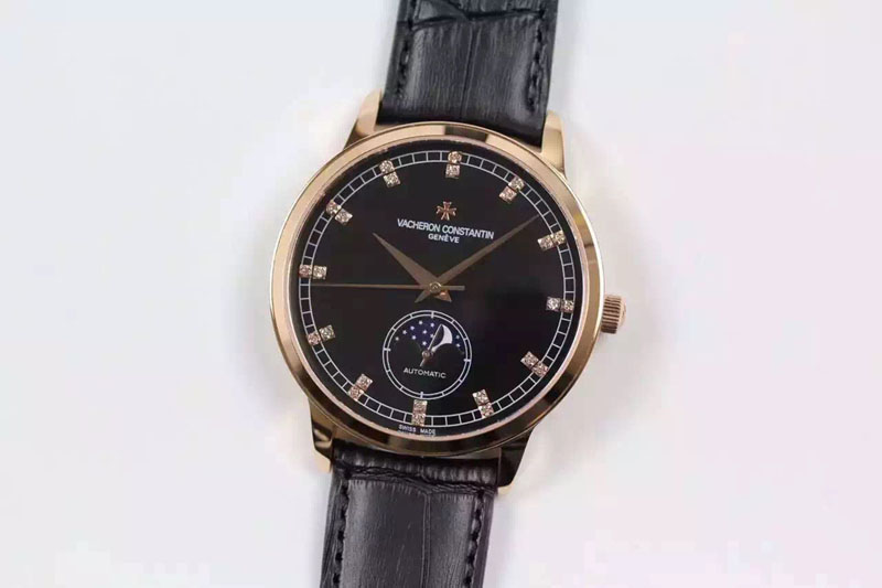 Vacheron Constantin Moonphase 81180 RG/LE Black Dials Cal.2450SC