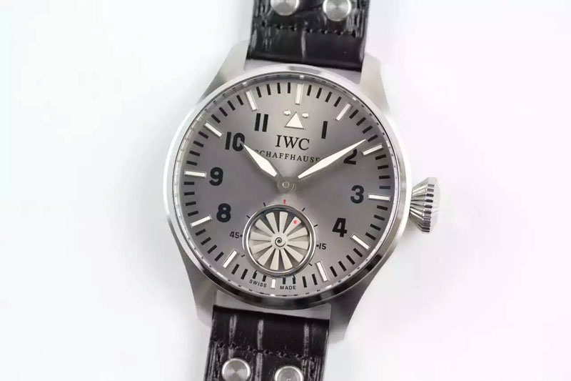 IWC Big Pilot "Markus Buhler" IW5003 Turbine Movement V6F Best Edition Grey dial on leather strap
