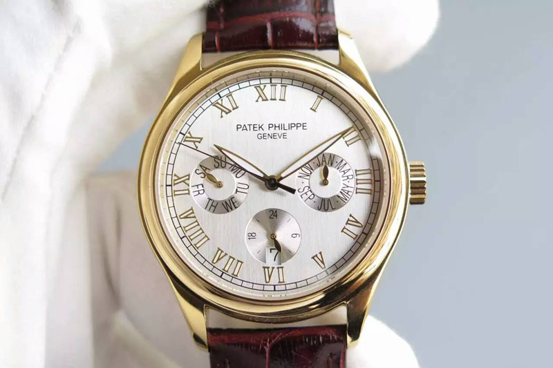 Patek Philippe Calendar 40mm YG/LE White Dials Cal.324