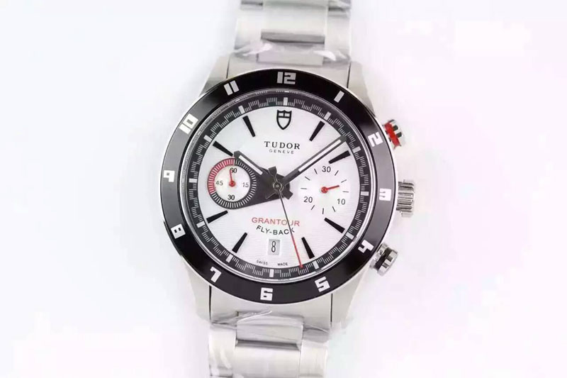 Tudor Grantour Fly-Back 42mm SS/SS White Dail A7750