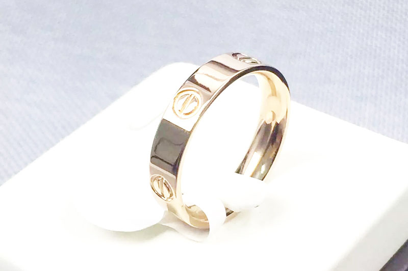 Cartier Love leve Solid Rose Gold Rings