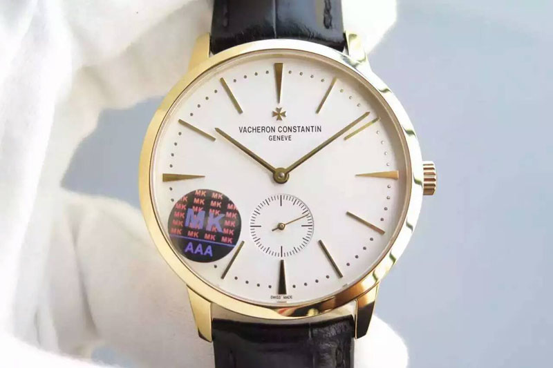 Vacheron Constantin YG MK Best Edition White Dial on Black Leather Strap