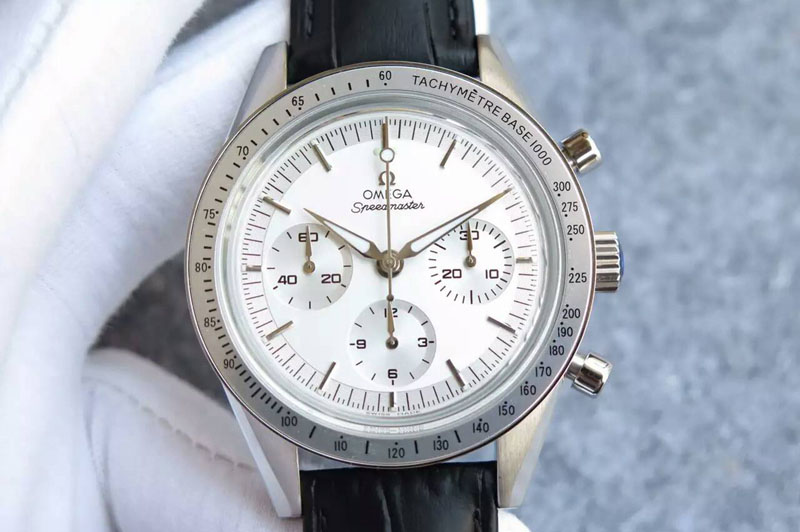 Omega Speedmaster SS/LE White Dial A7750
