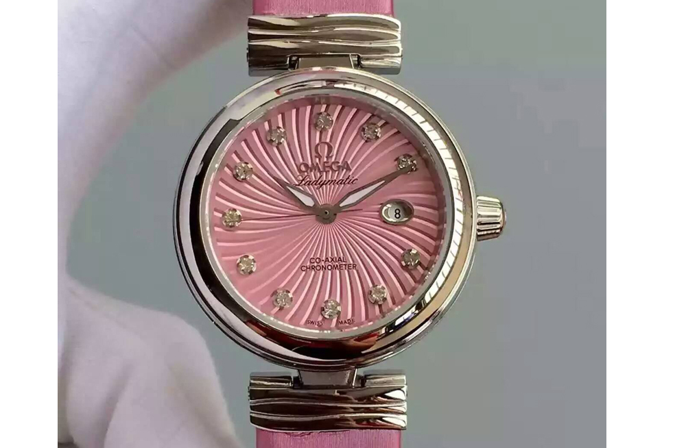 Omega Deville Ladymatic SS/LE Pink A8520