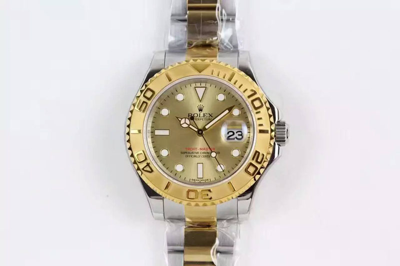 Rolex Yacht-Master 116622 JF Best Edition SS/YG Gold Dial on Bracelet A2836