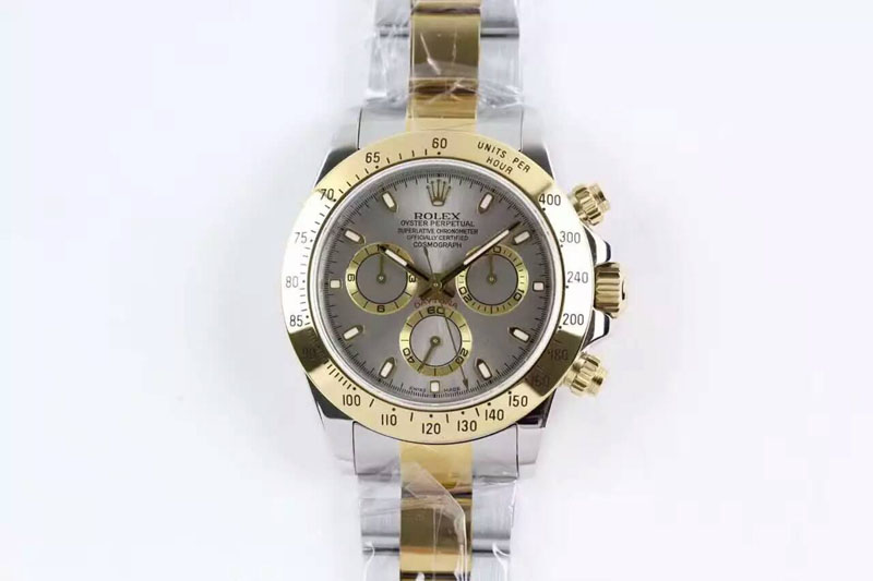 Rolex Daytona 116523 Grey Dial JF YG/SS A7750