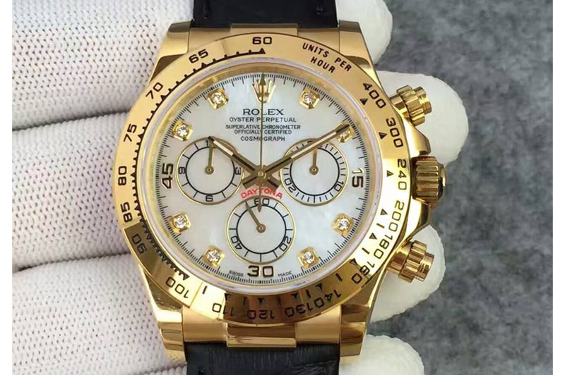 Rolex Cosmograph Daytona YG/LE Gold Dail Diamond Marker A4130