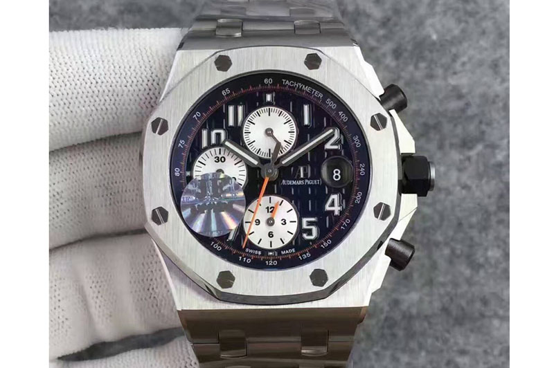 Audemars Piguet Royal Oak Offshore 2014 "Navy" JF 1:1 Best Edition Blue Theme on SS Bracelet A3126