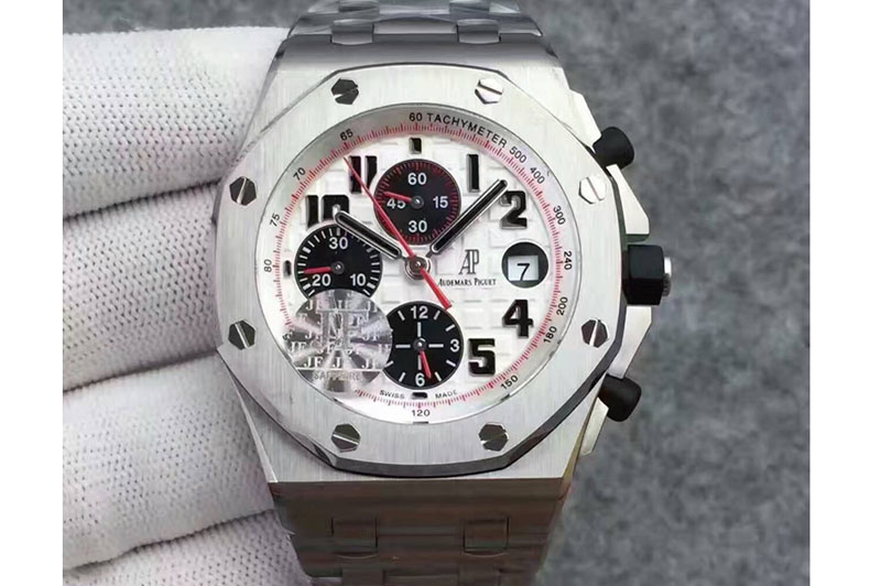 Audemars Piguet Royal Oak Offshore JF Best Edition Silver Themes on SS Bracelet A7750