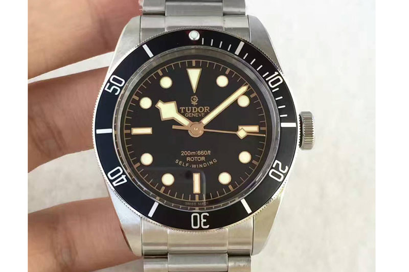 Tudor Heritage Black Bay Black ZF 1:1 Best Edition on Bracelet A2824 V5 ( Black) Free Nylon Strap