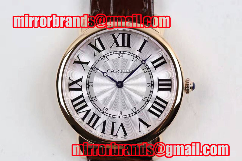 Ronde Louis Cartier RG/LE White Dial Auto Watches