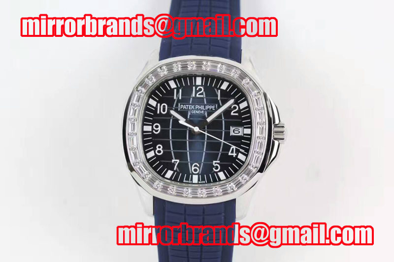 Patek Philippe Aquanaut 5167 SS/RU Blue Dial Cal.324 Mens Watches