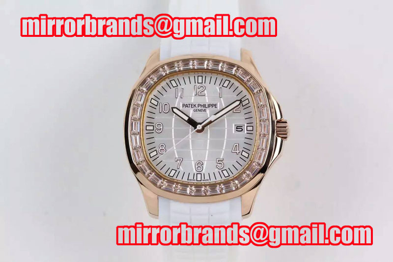 Patek Philippe Aquanaut 5167 RG/RU White Dial Cal.324 Mens Watches