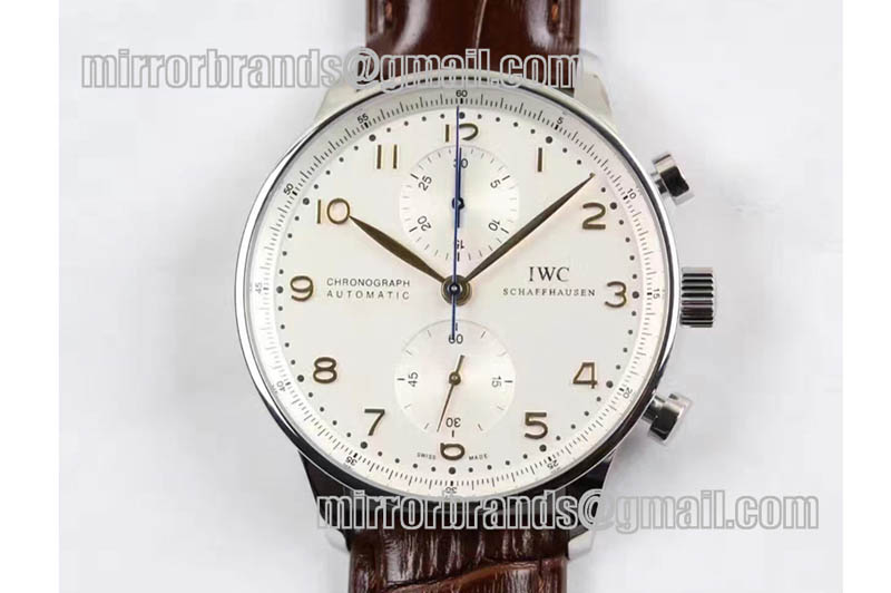 IWC Portuguese Chrono SS/LE White/Gold ZF A-7750