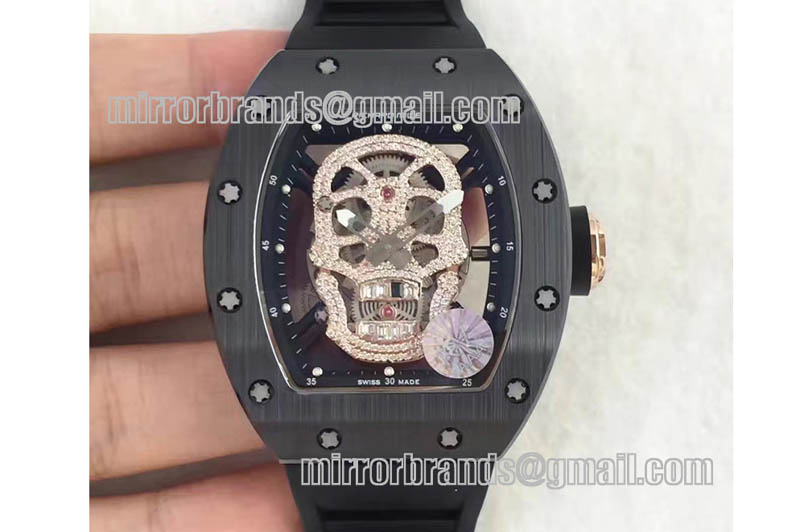 Richard Mille RM052 Diamond Skull Tourb CER/RU MY9015 Mod