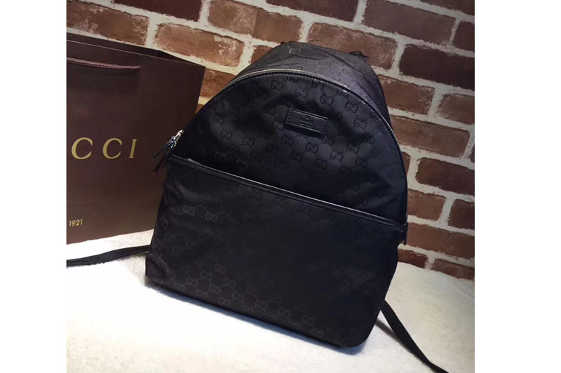 Gucci 190278 GG Fabric Medium Backpack Black
