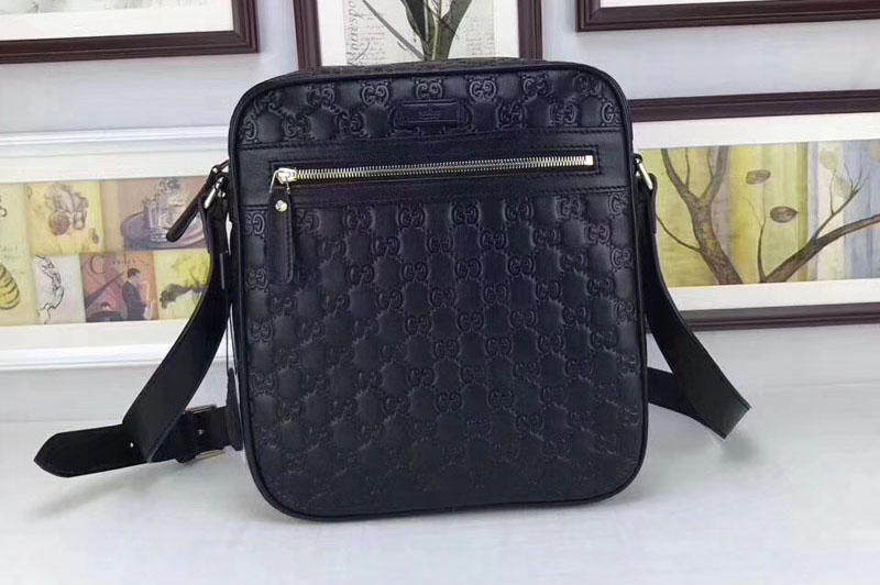 Gucci Messenger bags 201448 Black Leather Bags