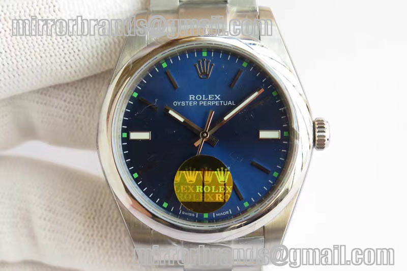 Rolex Osyter Perpetual 114300 SS/SS Blue A-2836