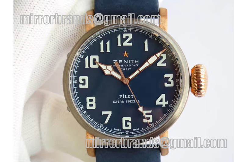 Zenith Pilot Type 20 Extra Special Westime Ed BZ/LE Blue M-9015