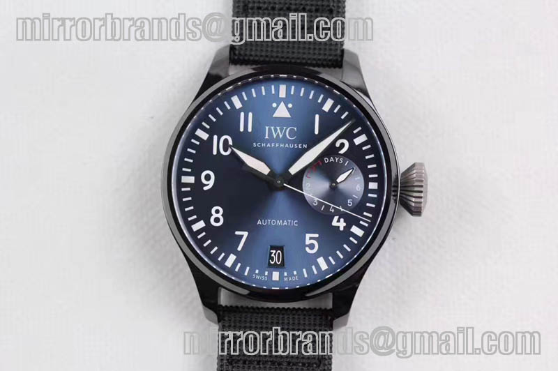 IWC Big Pilot Real PR IW502003 Real Ceramic Blue Dial ZF 1:1 Best Edition