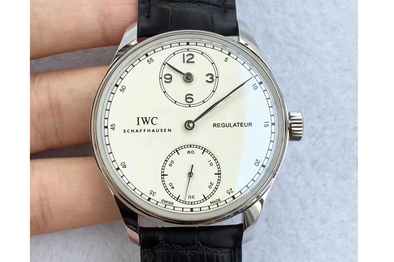 IWC Portuguese Regulator SS/LE White Dial IW54440 Cal.98245