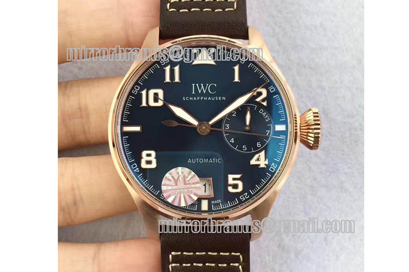 IWC Big Pilot Real PR IW5009 RG YLF Blue Dial A51111
