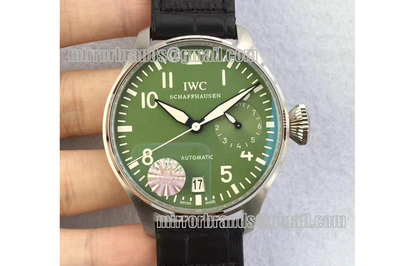 IWC Big Pilot Real PR IW5009 SS YLF Green Dial A51111