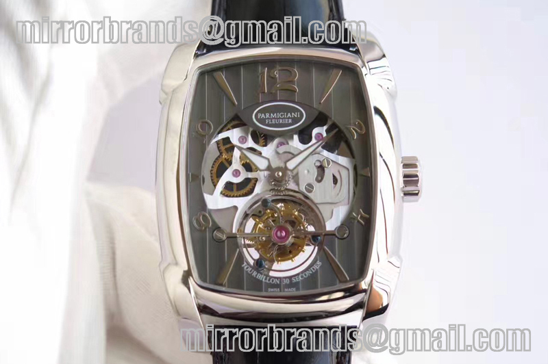 Parmigiani Fleurier Kalpa Grande Tourbillon SS Gray Skeleton Dial