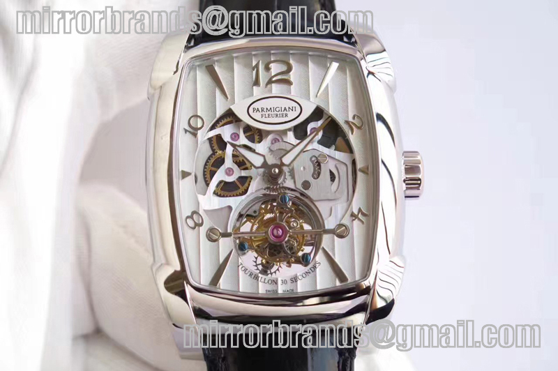 Parmigiani Fleurier Kalpa Grande Tourbillon SS Silver Skeleton Dial