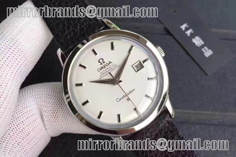 Omega Constellation Certified Chronometer Men's SS Wrist Watch Black/White