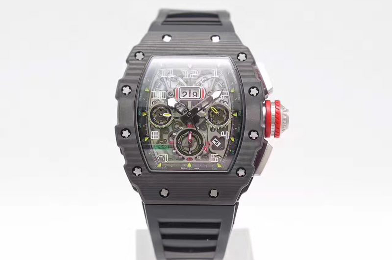 Richard Mille RM11-03 Chrono PVD Forged Carbon Bezel A7750