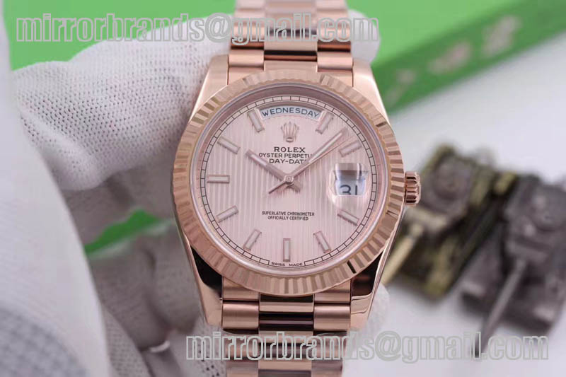 Rolex Day-Date 40 228235 RG Noob RG Textured Dial A3255