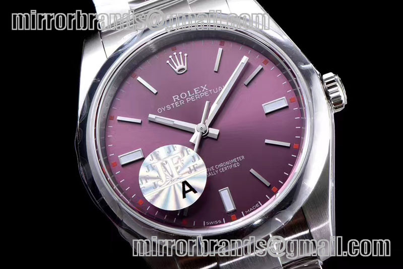 Rolex Oyster Perpetual 39mm 114300 JF 1:1 Best Edition Red Grape Dial SH3132
