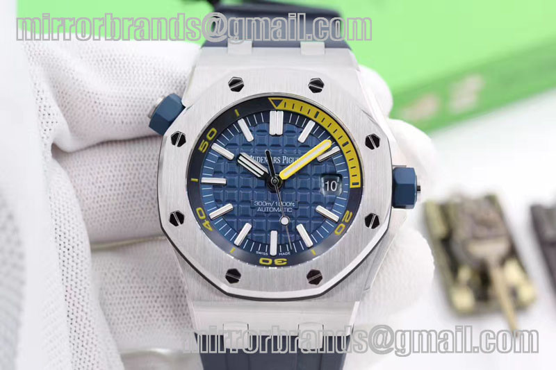 Audemars Piguet Royal Oak Offshore 15710 Blue Diver JF 1:1 Blue Rubber Strap A3120