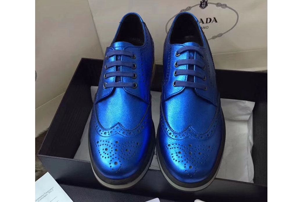 Mens Prada Loafer and Shoes Size 39-44 4E2262 Blue