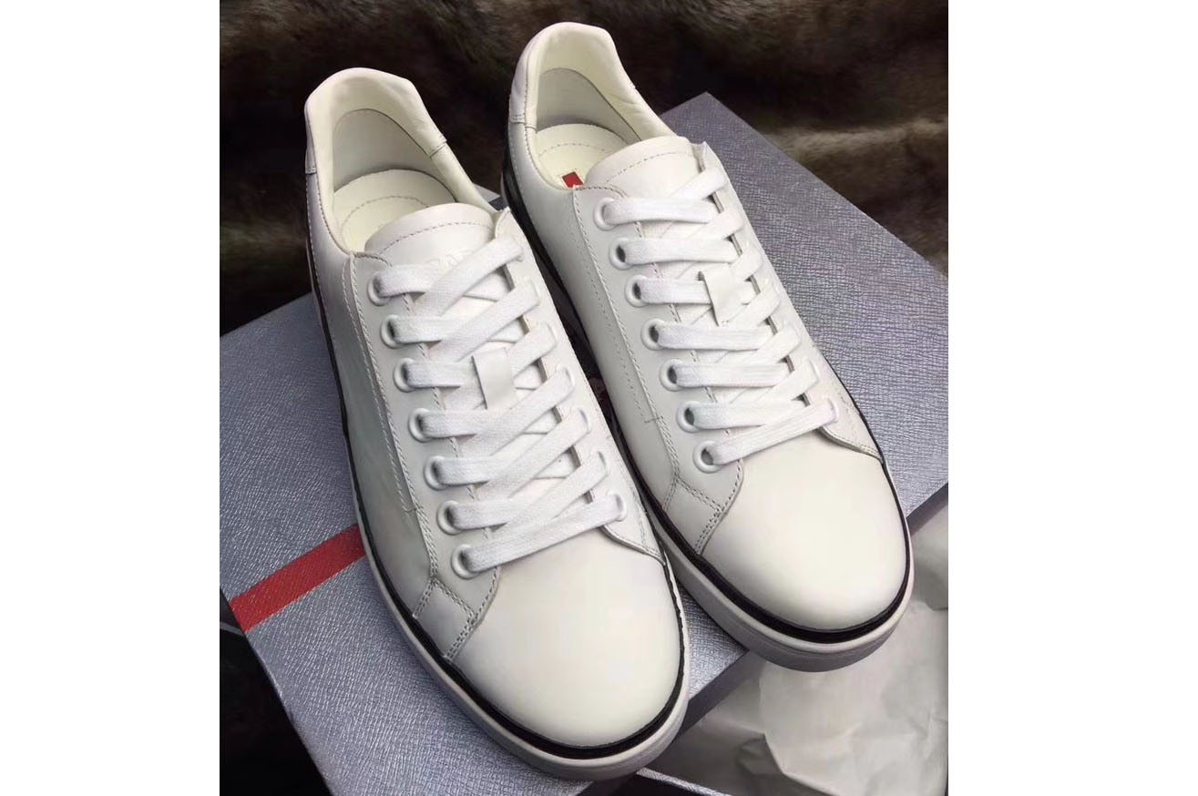 Mens Prada 4E2831 Sneaker and Shoes White