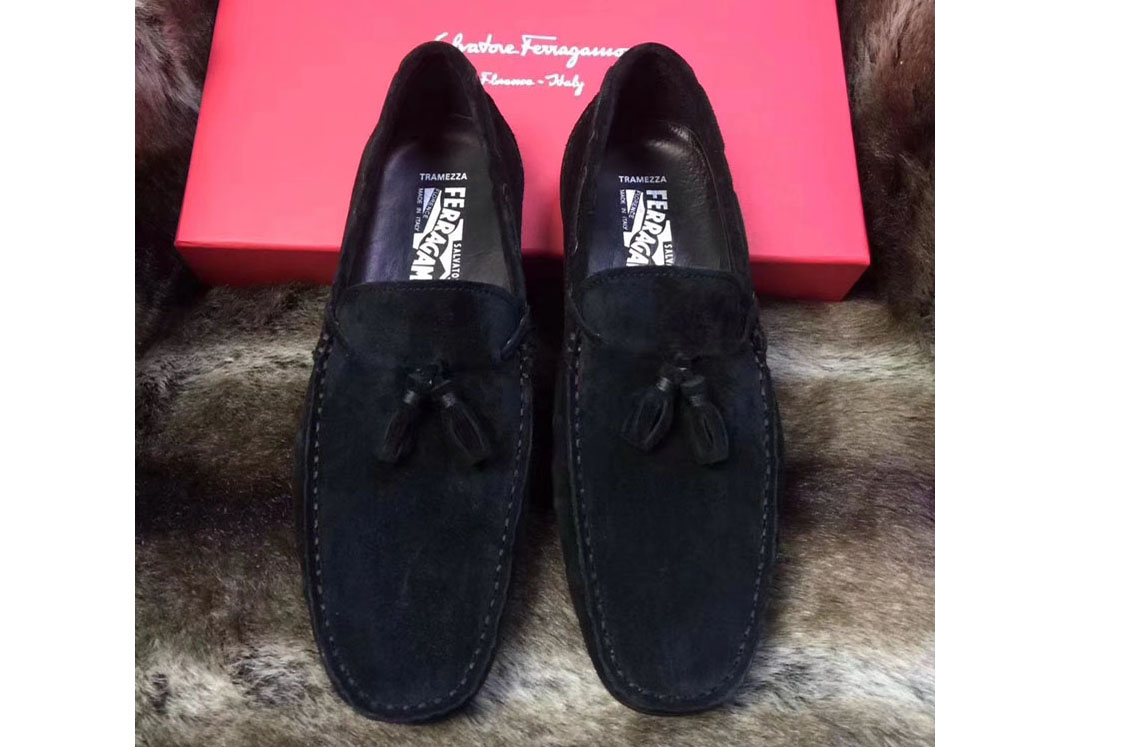 Ferragamo Penny Loafer Shoes Black