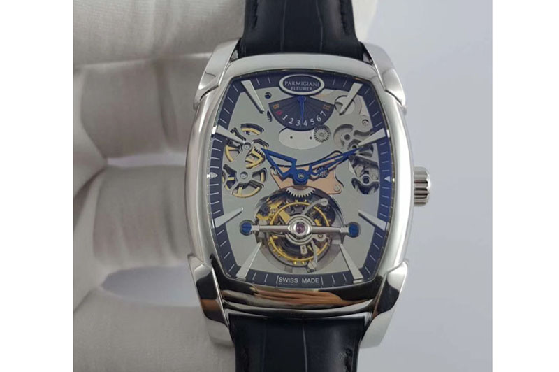 Parmigiani Fleurier Kalpa Grande Tourbillon SS Silver Skeleton Dial