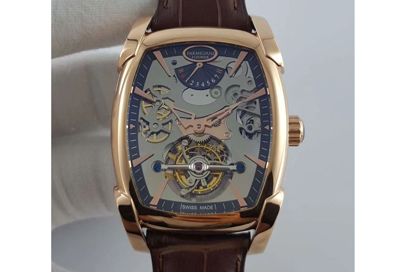Parmigiani Fleurier Kalpa Grande Tourbillon RG Silver Skeleton Dial