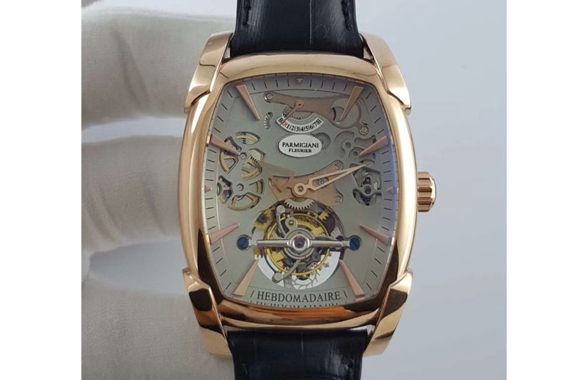 Parmigiani Fleurier Kalpa Grande Tourbillon RG Gray Skeleton Dial