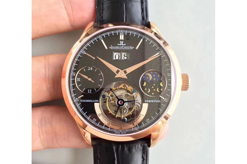 Jaeger-LeCoultre Master Tourbillon With Big Date/Day Phase RG/LE Black Flying Tourbillon