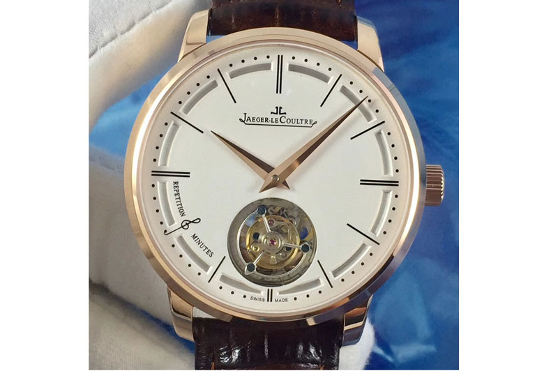 Jaeger-LeCoultre Master Ultra Tourbillon RG/LE Watches A982 White Dial