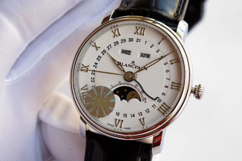 Blancpain Villeret 6654 SS Complicated Function OMF 1:1 White Dial A6654