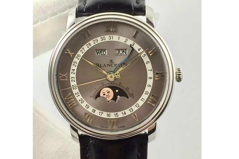 Blancpain Villeret 6654 SS Complicated Function OMF 1:1 Best Edition Gray Dial A6654