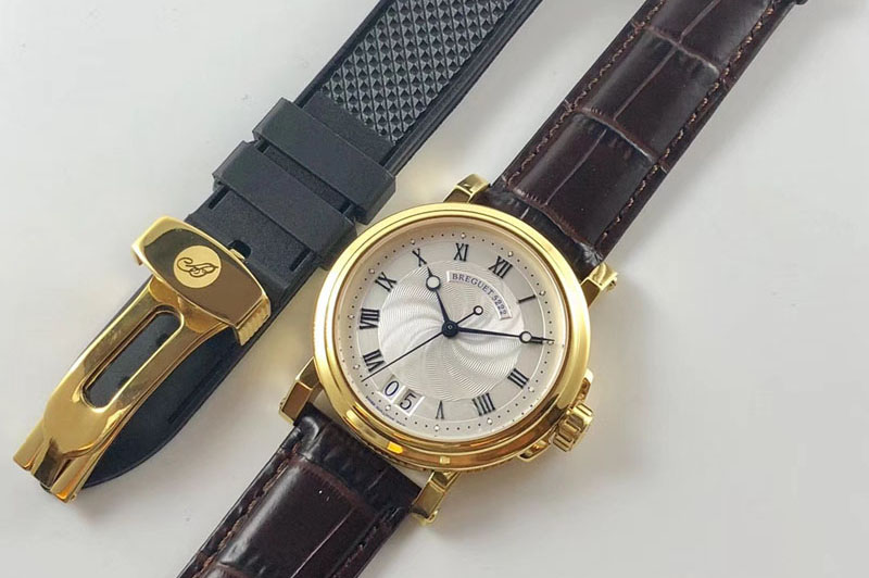 Breguet Marine 5222 YG/LE White Dials Cal.517GG