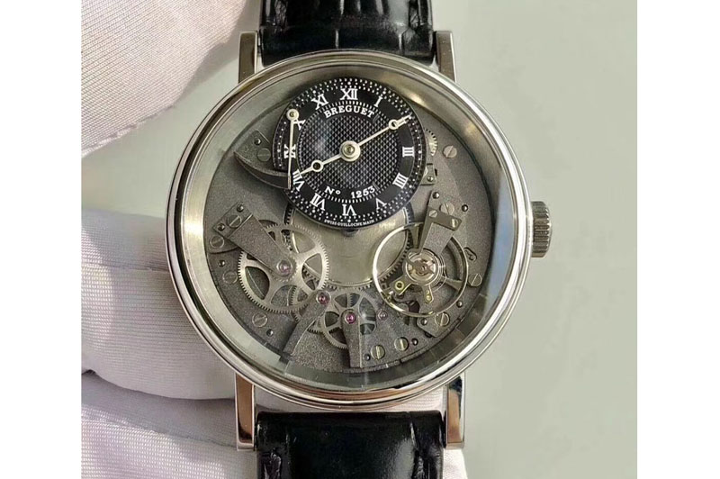 Breguet Tradition 7057BB/11/9W6 SS Real PR SF 1:1 Best Edition Silver Skeleton Dial A507