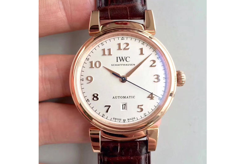 IWC Da Vinci IW356601 RG MKF 1:1 Best Edition White Dial A2892