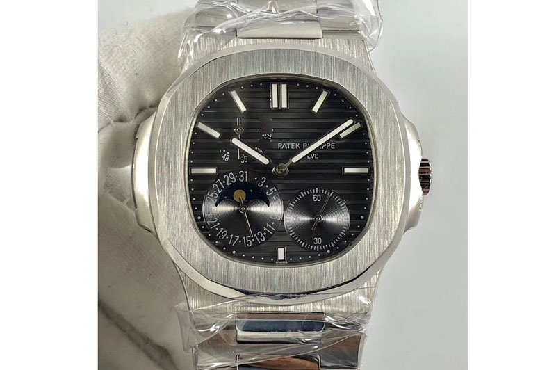Patek Philippe Nautilus 5724G Moonphase SS/SS Black Dial