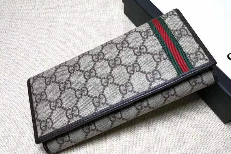 Gucci 212186 GG Supreme Bi-Fold Wallet